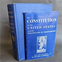 Books -History of the Navy 1954 & US Constitution