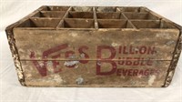 Old Vess Billion Bubble Bev. Soda Crate