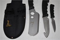 Elk Ridge 3pc Knife Set in Canvas Sheath