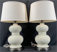 Pair Quality Ceramic Table Lamps
