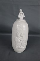 Royal Copenhagen Blanc de Chine vase with lid RARE