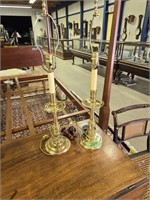Pair of Baldwin brass table lamps