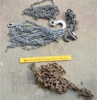 Misc. Lot of Hooks & Chains