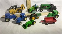 John Deere Tractor, Caterpillar Log Skidder,