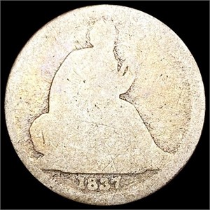 1837 Seated Liberty Dime NICELY CIRCULATED