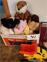 Stuffed Animals, Toy Truck