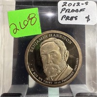 2012-S BENJAMIN HARRISON PROOF DOLLAR