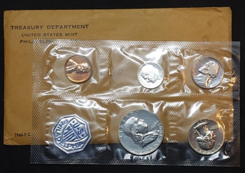 1960 US Mint Silver Proof Set in Envelope