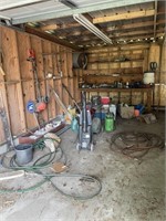 Everything in left side of garage