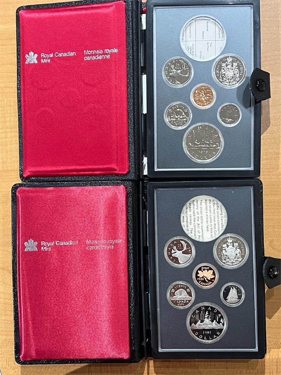 1979 and 1981 Cdn Coin Set (Missing Double $)