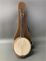 Rare U King Banjo with Original Case