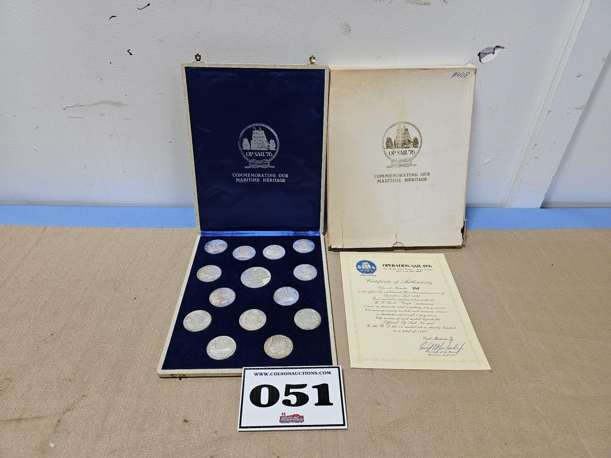 1976 OP Sail coin Collector set