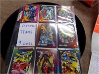 Marvel teams cards