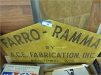 Farro-Ramma sign fiberglass