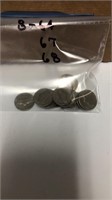 16 loose Jefferson nickels