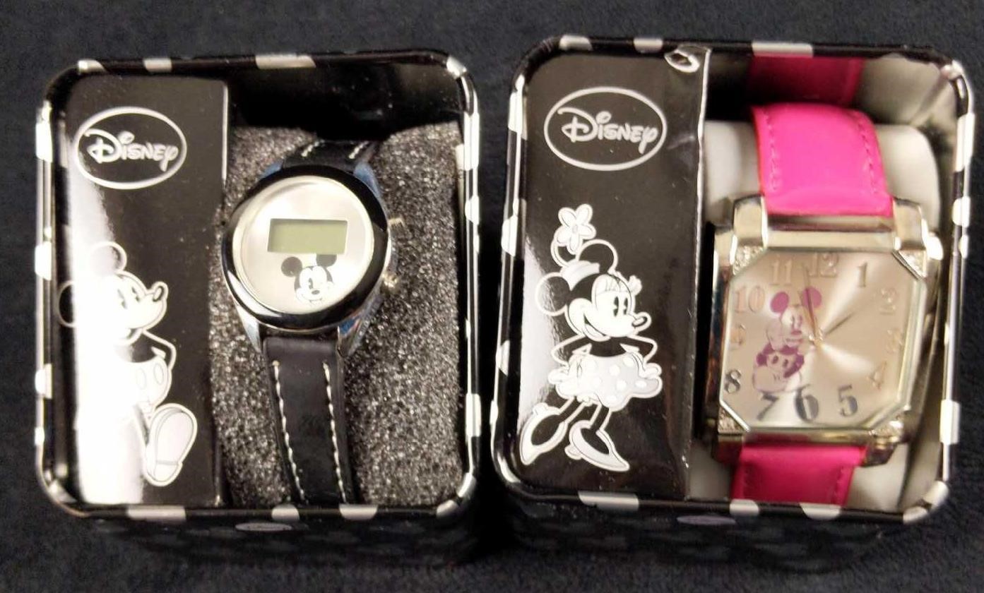Two Disney Mickey Mouse Accutime Adults Watch C