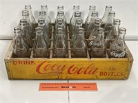 COCA-COLA Wooden Crate With 24 Bottles