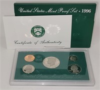 1996 United States Mint Proof Set w/ COA