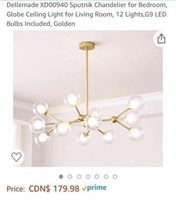 Dellmade Sputnik chandelier - gold