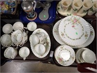 2 TRAYS LORRAINE CHINA