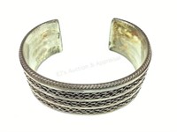 Navajo Tahe Sterling Silver Cuff Bracelet