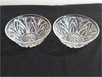 2pc Vintage Fleur-de-lis Fruit Dessert Dish