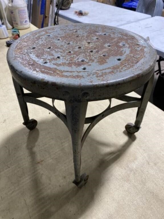 Metal milking stool