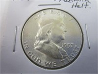 Nice 1957 Franklin Half Dollar