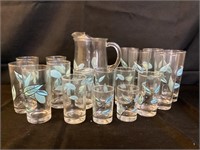 Biscayne pitcher and glasses