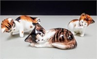 3 Royal Doulton Kitten Tabby Cat Figurines