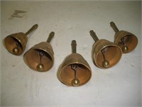 Obertino Solid Bronze Bells, Tallest 4 inches