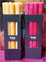 43 - NEW WMC LOT OF TAG TAPER CANDLES (N22)