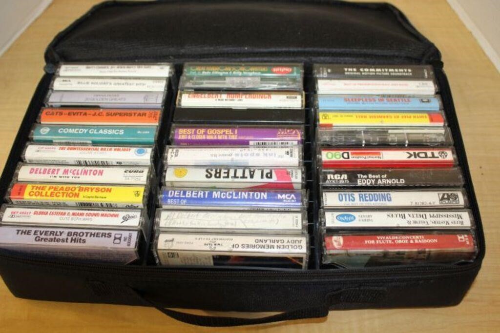 CASE LOGIC CASE WITH CASSETTE CONTENTS