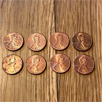 (8) 2009 Lincoln 200th Birthday Series Penny Coins