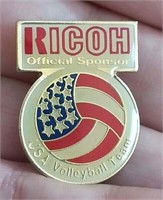 VINTAGE RICOH OFFICIAL SPONSON USA VOLLEYBALL