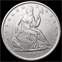 1861-O Seated Liberty Half Dollar UNCIRCULATED