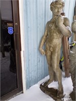 Greek man concrete statue 64"