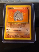 Original 1999 Rhyhorn Pokemon Trading Card