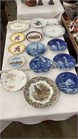 Decorative plates, 25th anniversary plates