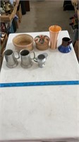 Handmade pots, aluminum cups, hand made mug,