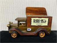 Antique wooden worldwide  transport logistics