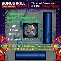 1-5 FREE BU Nickel rolls with win of this 1962-p S
