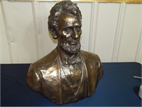 Massive Cold Cast Bronze Bust -Abraham Lincoln 20"