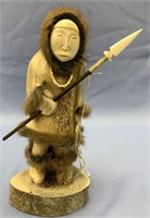 Fossilized whalebone hunter by Michael Scott, with