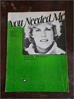 You Needed Me Anne Murray Sheet Music