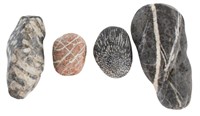 Four Striated Stones