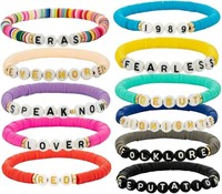 16PCS Eras Bracelets Set Lover Fearless Anti Hero