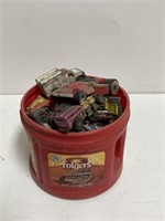 Tub of Toy Cars