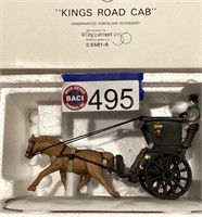 DEPT 56 HERITAGE VILLAGE "KINGS ROAD CAB"