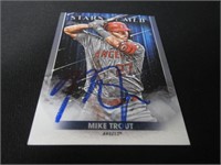 Mike Trout signed baseball card COA